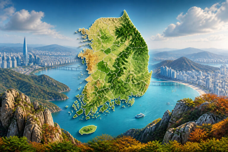 Corée du Sud : carte géographique et atouts