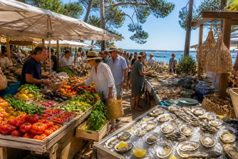 Marchés du Cap Ferret : savourez l&rsquo;authenticité