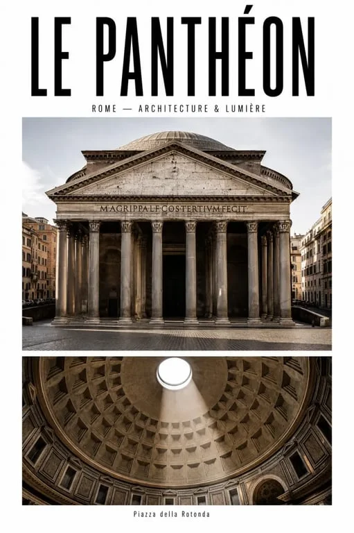 Monument à Rome : le Panthéon sur la Piazza della Rotonda